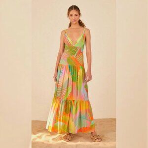 FARM Rio Verona Maxi Dress sz Large New with Tags GORGEOUS!!!